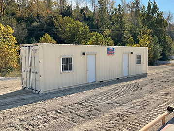 Storage Container converted into an Office.