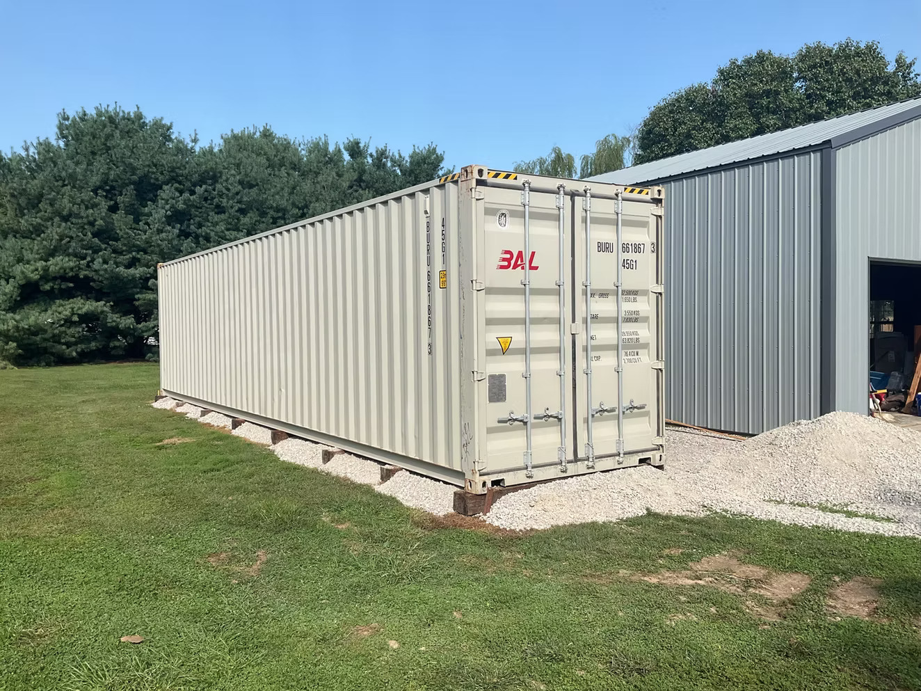 storage container on location