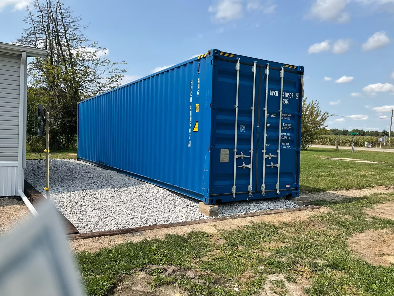 storage container on location