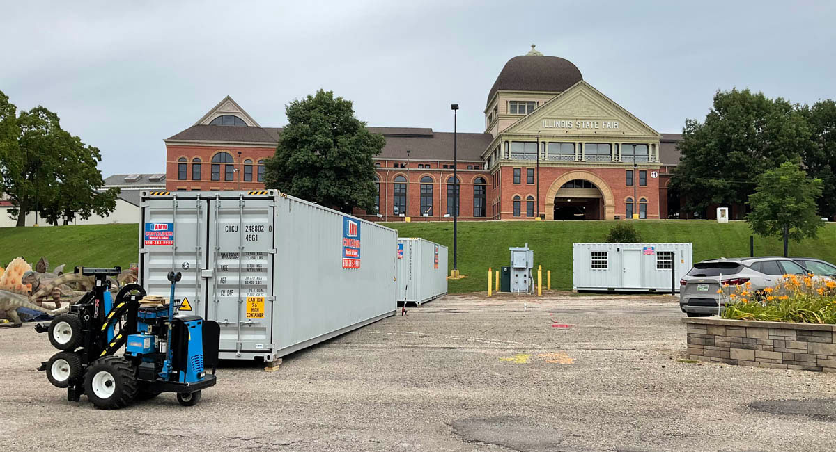 mule shipping container delivery in illinois